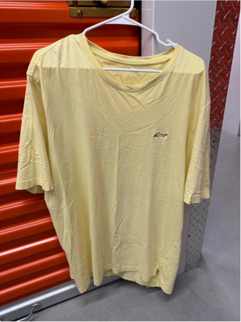 Men's Paul & Shark Short Sleeve Tee, Size L, Yellow XXL/TTG